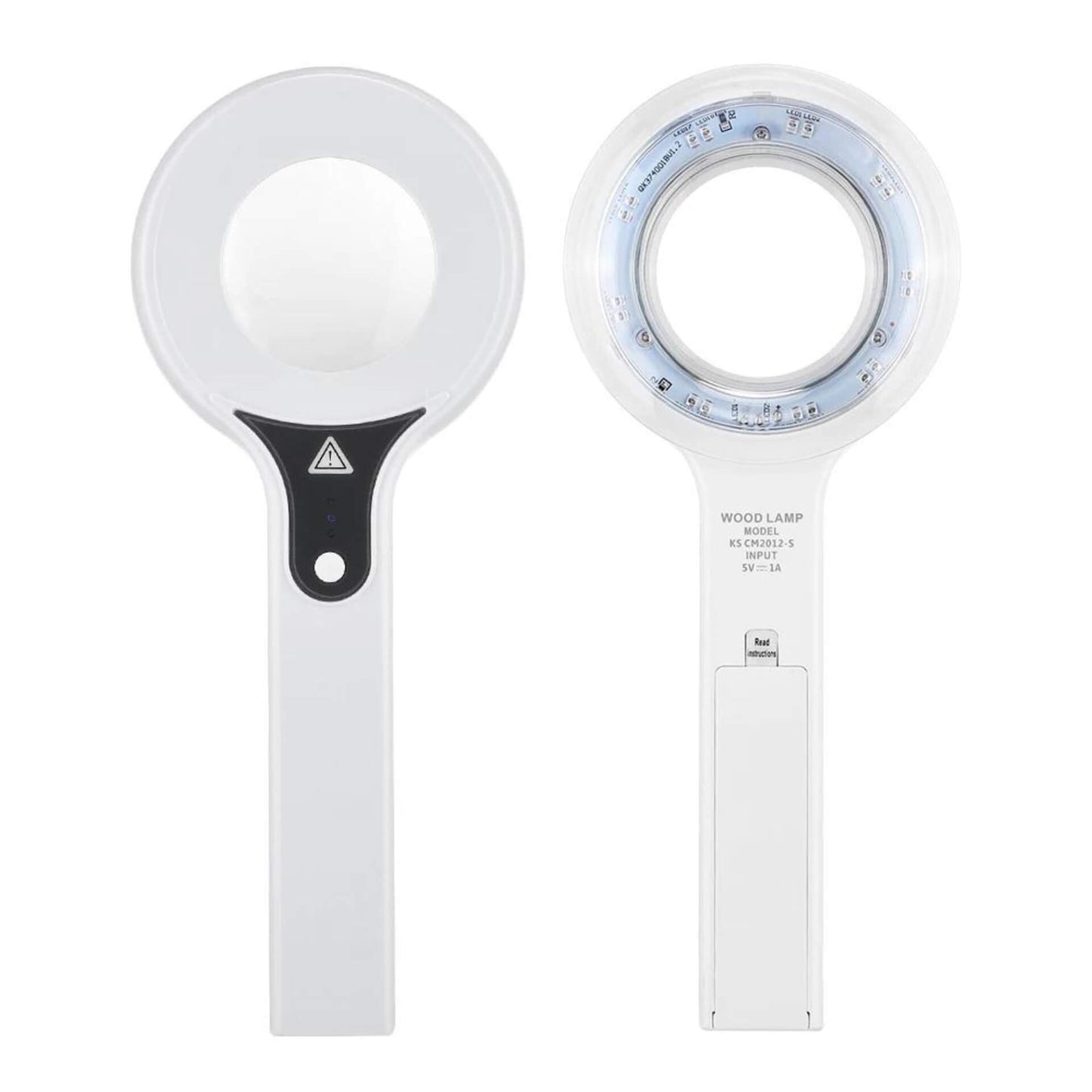 Lâmpada de Wood UV Lupa De Mão 6x Analisador de Pele Manchas