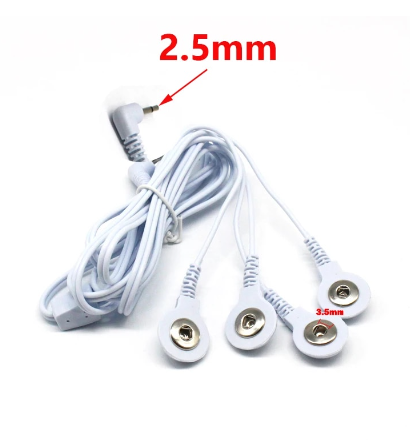 Cabos Para Conectar Eletrodos Corrente Russa e Tens