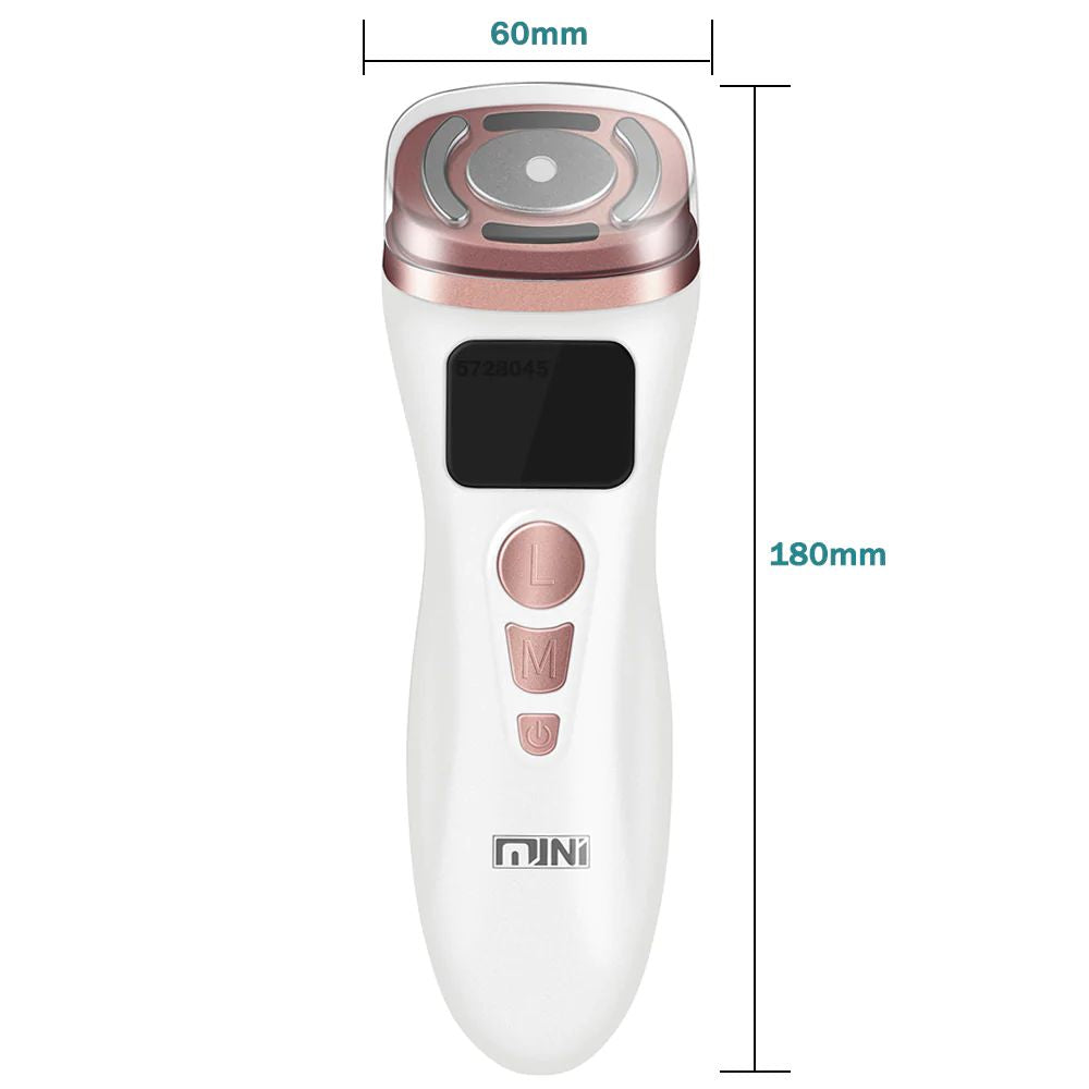 Aparelho Mini Hifu 2 Ultrassom Facial, Radiofrequência e EMS