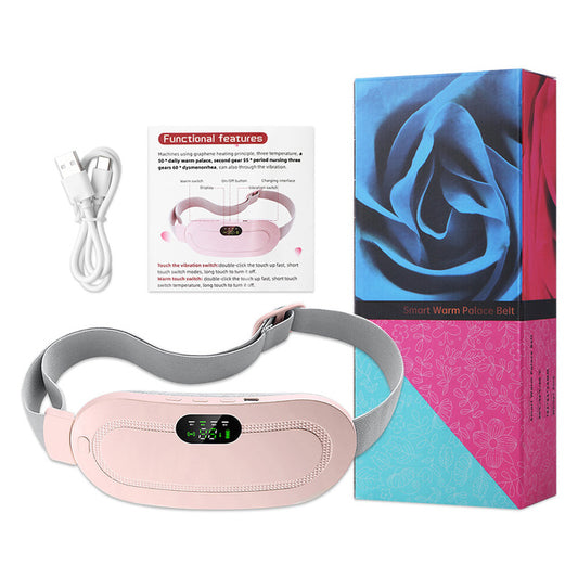 Cinto Massageador para Alívio de Cólica Menstrual Térmico Vibratório