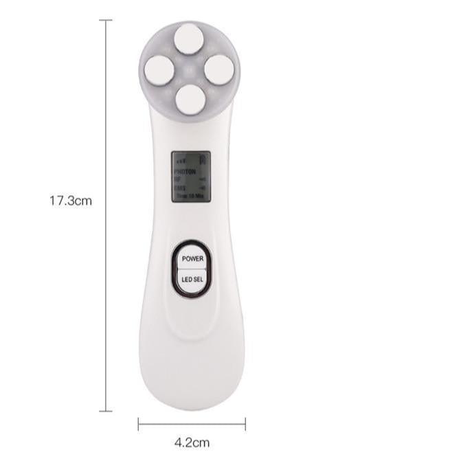 Aparelho Skin Care EMS, Radiofrequência Facial e LED - Cuidado Facial - 5 em 1