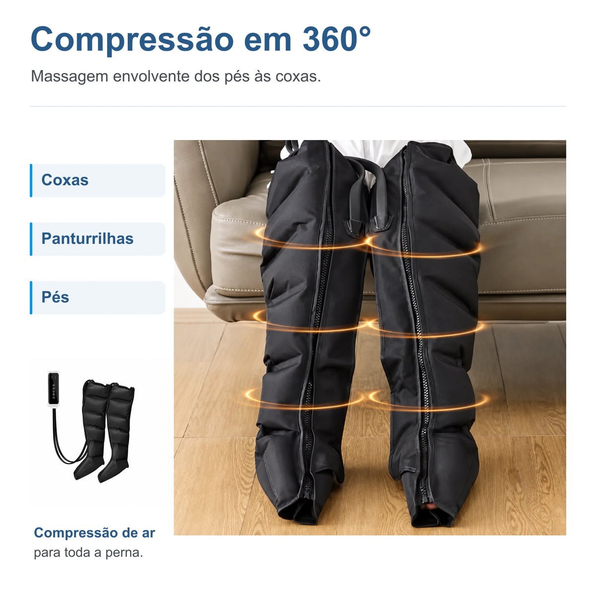 Bota de Compressão Pneumática Recovery LF-2027