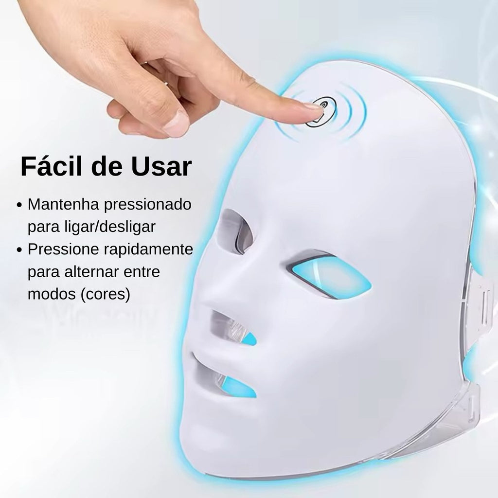 Mascara de LED Facial Rejuvenescimento