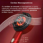 Escova Infravermelho Massageadora com Aplicador Líquido para Recuperação Capilar — Estímulo aos Folículos