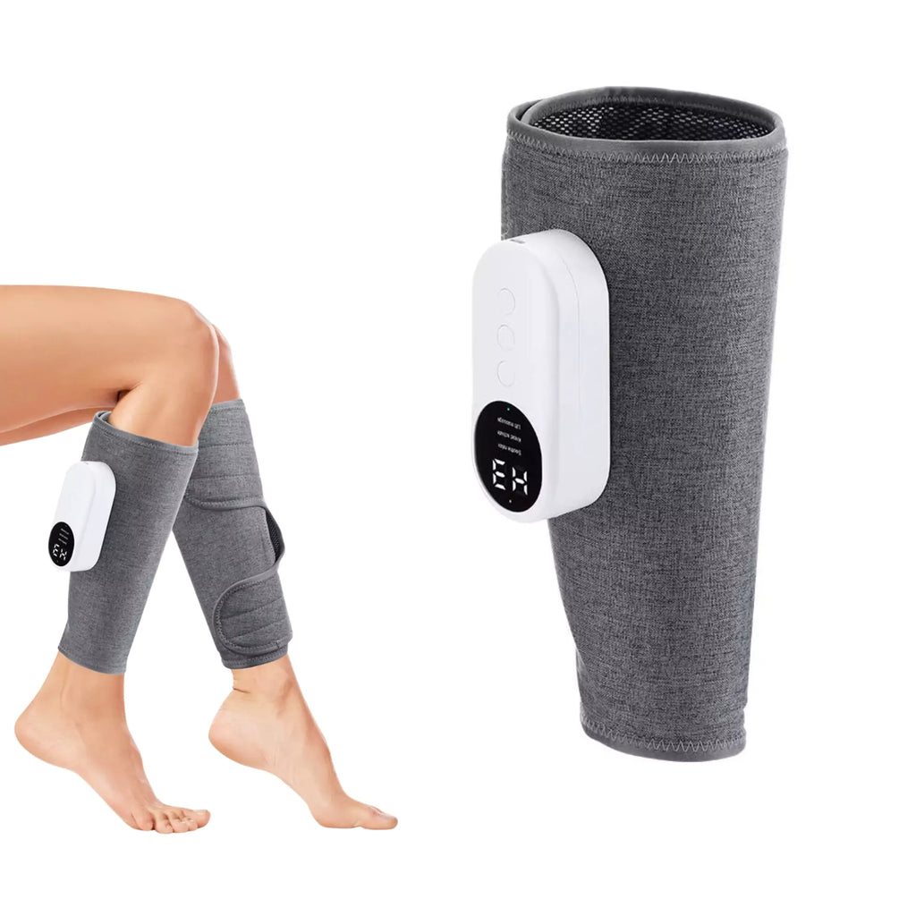 Massageador de Pernas Compressão de Ar com Aquecimento Sem Fio