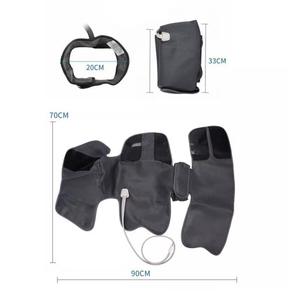 Bota de Compressão Pneumática Recovery - Com Aquecimento - Melhora da Circulação e Recuperação Muscular LF-2026