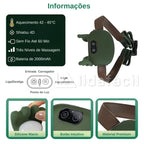 Massageador Portátil 4D para Pescoço e Costas - Simulador de Mãos Shiatsu