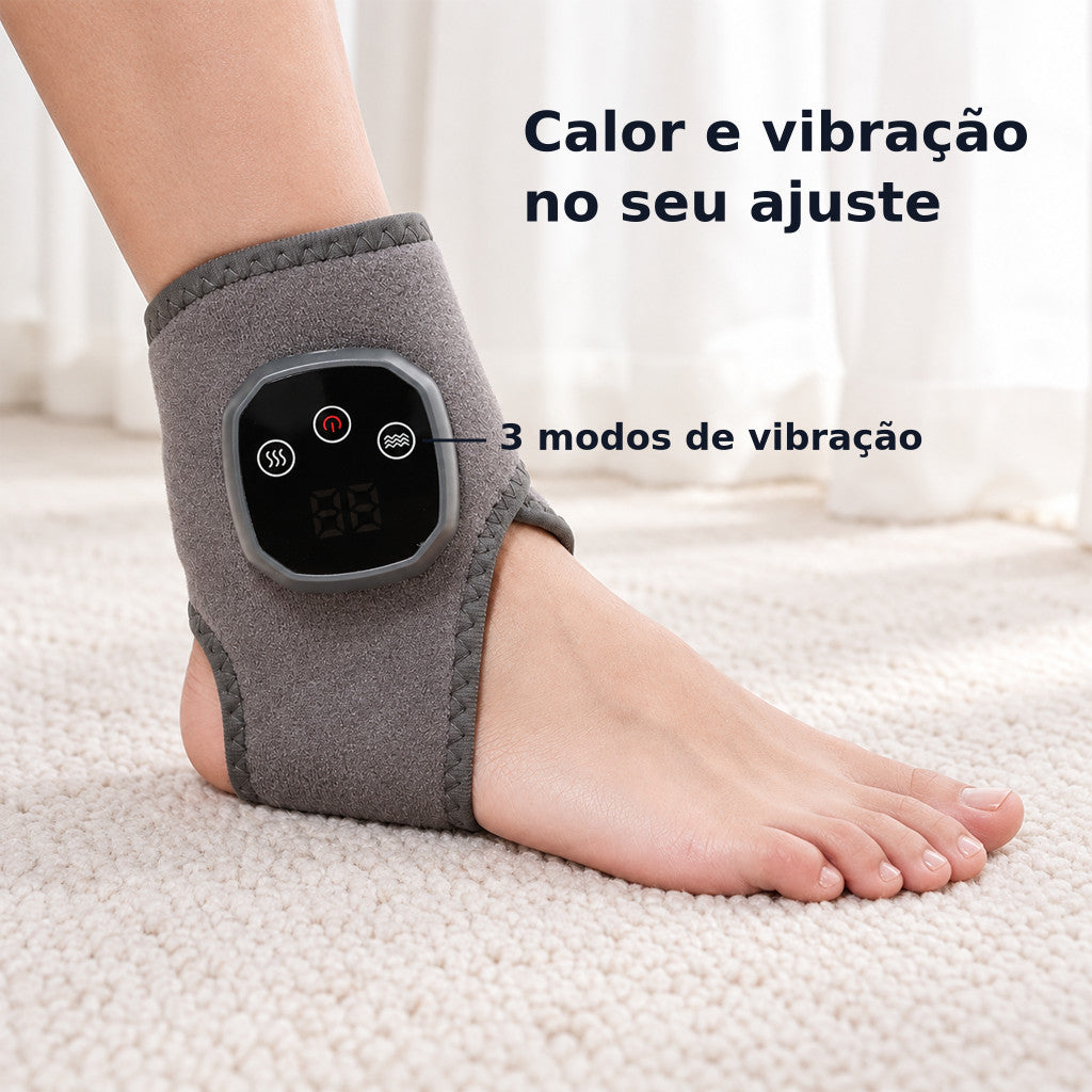 Massageador de Tornozelo e Pé com Aquecimento e Vibração, Sem Fio