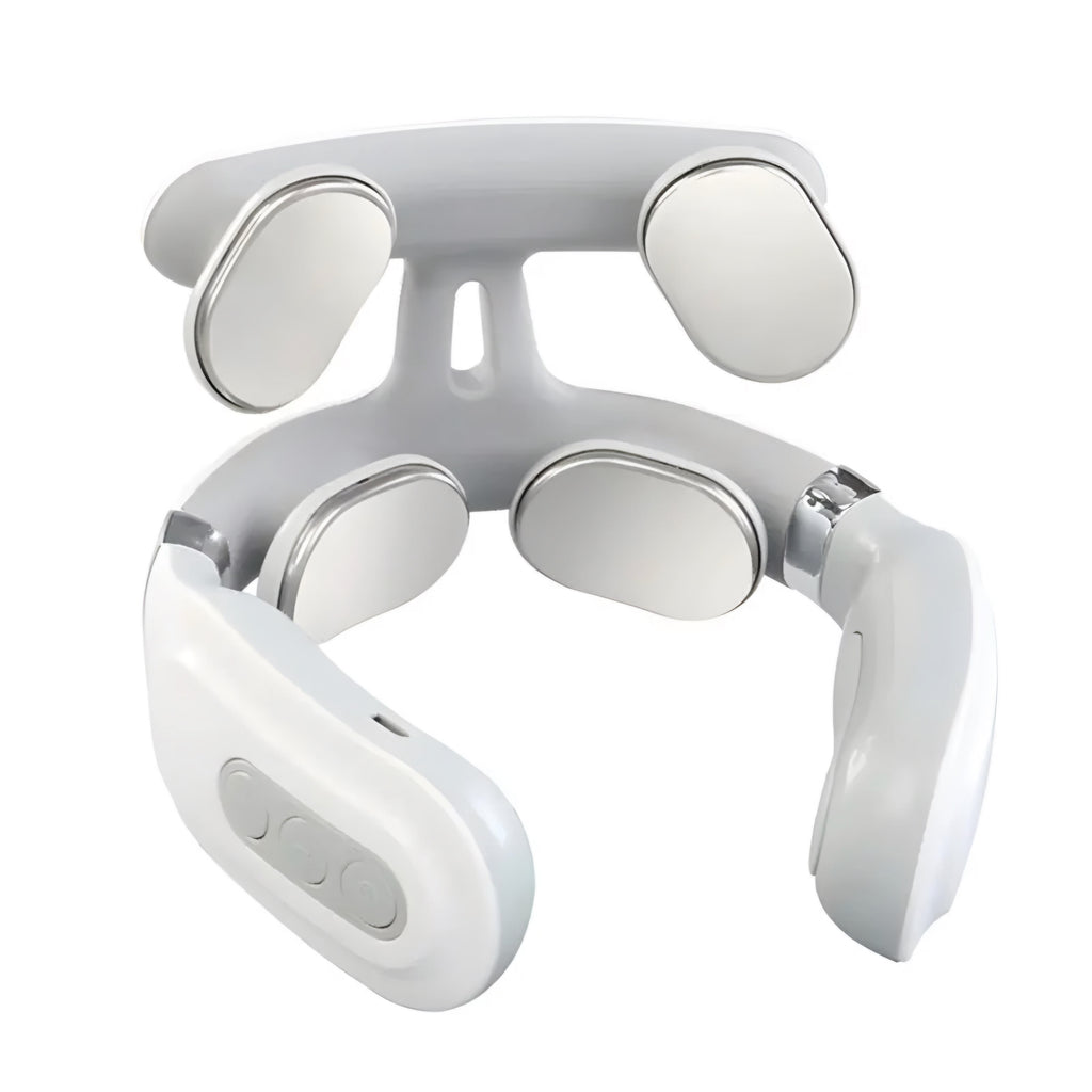 Massageador de Pescoço e Cervical TENS EMS para Alívio de Tensão Muscular