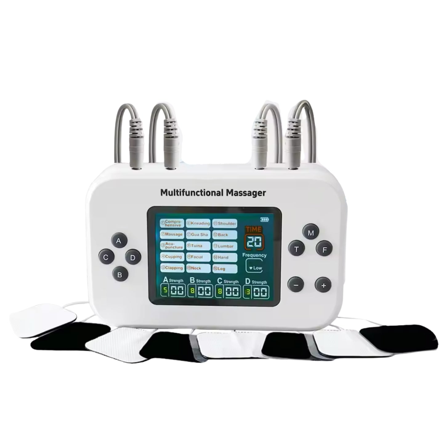 Massageador Corrente Russa e Tens EMS - 4 Canais de Saída - Sem Fio LF-2026