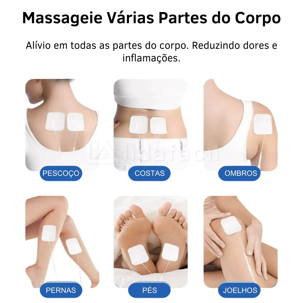 Aparelho Corrente Russa Tens Eletroestimulador Muscular Portátil LF-2024