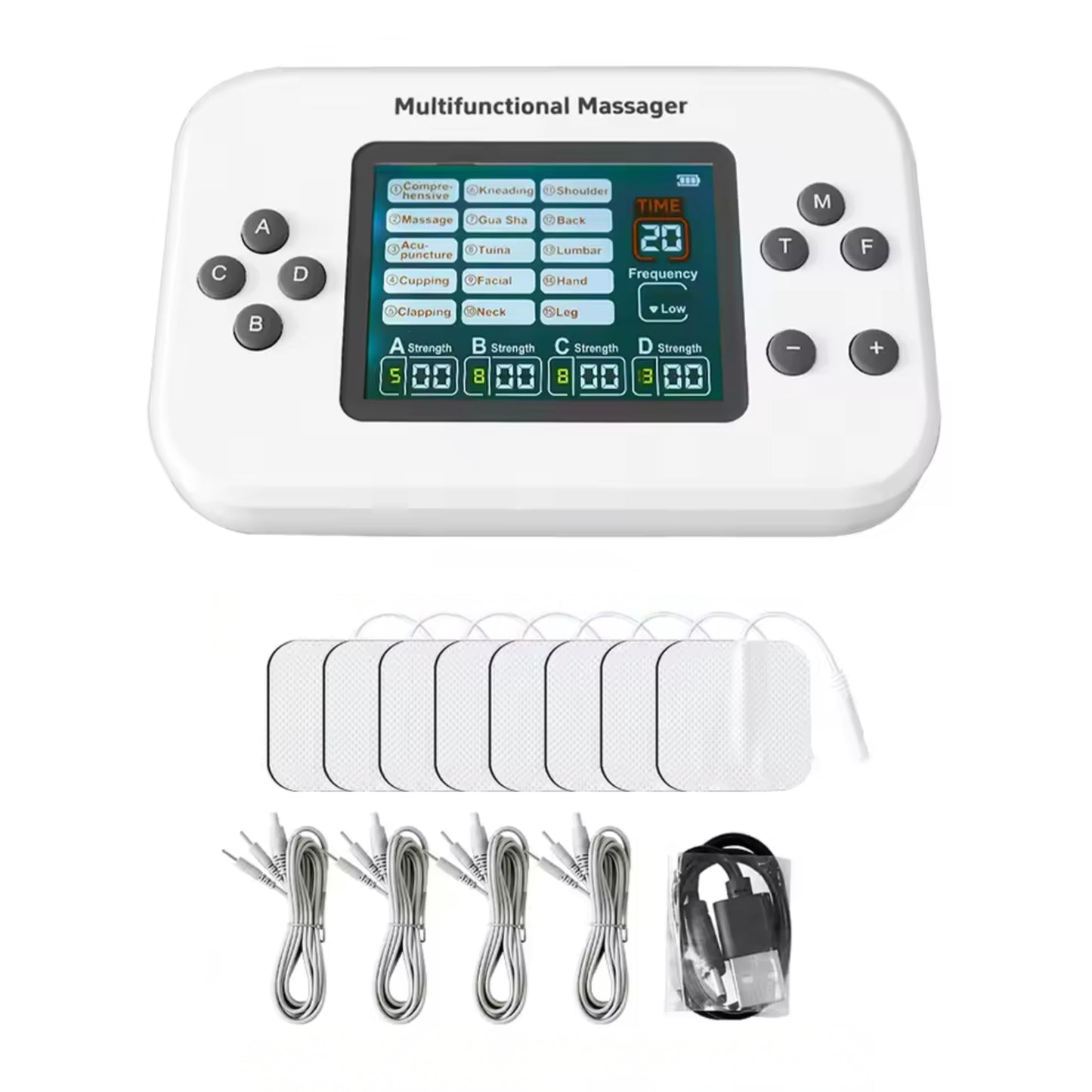 Massageador Corrente Russa e Tens EMS - 4 Canais de Saída - Sem Fio LF-2026