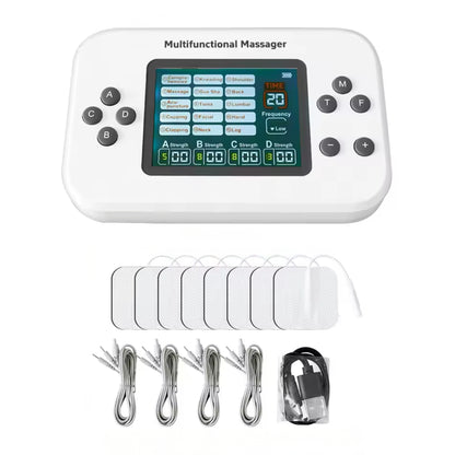 Massageador Corrente Russa e Tens EMS - 4 Canais de Saída - Sem Fio LF-2026