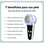 Dispositivo de Crioterapia Facial Quente e Frio com Fóton Azul - Massageador Anti-Acne e Lifting