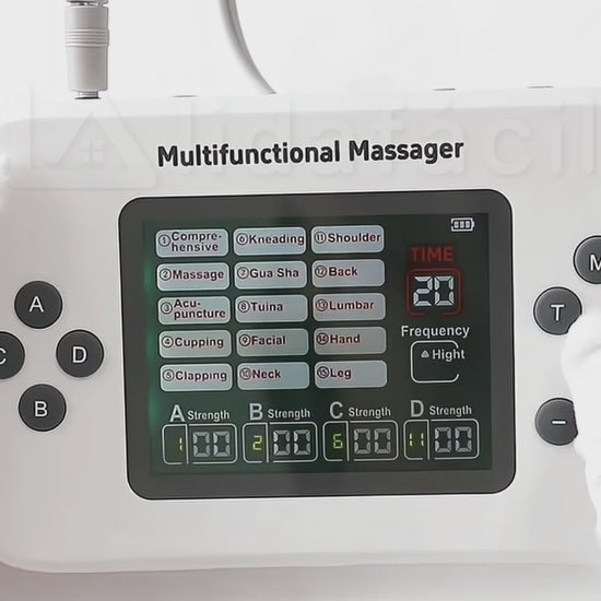 video massageador tens eletroestimulador muscular corrente russa