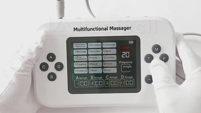 video massageador tens eletroestimulador muscular corrente russa