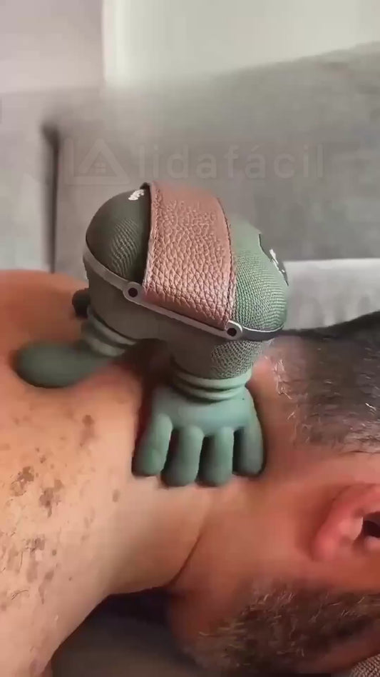 Massageador Portátil 4D para Pescoço e Costas - Simulador de Mãos Shiatsu