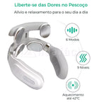 Massageador de Pescoço e Cervical TENS EMS para Alívio de Tensão Muscular