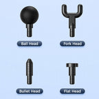 Pistola de Massagem Portátil Percussão Massageador Musaki + Acessórios e Bolsa
