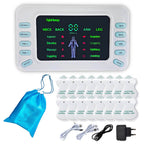 Aparelho Corrente Russa e Tens Eletroestimulador Muscular com Bateria + 20 Pads