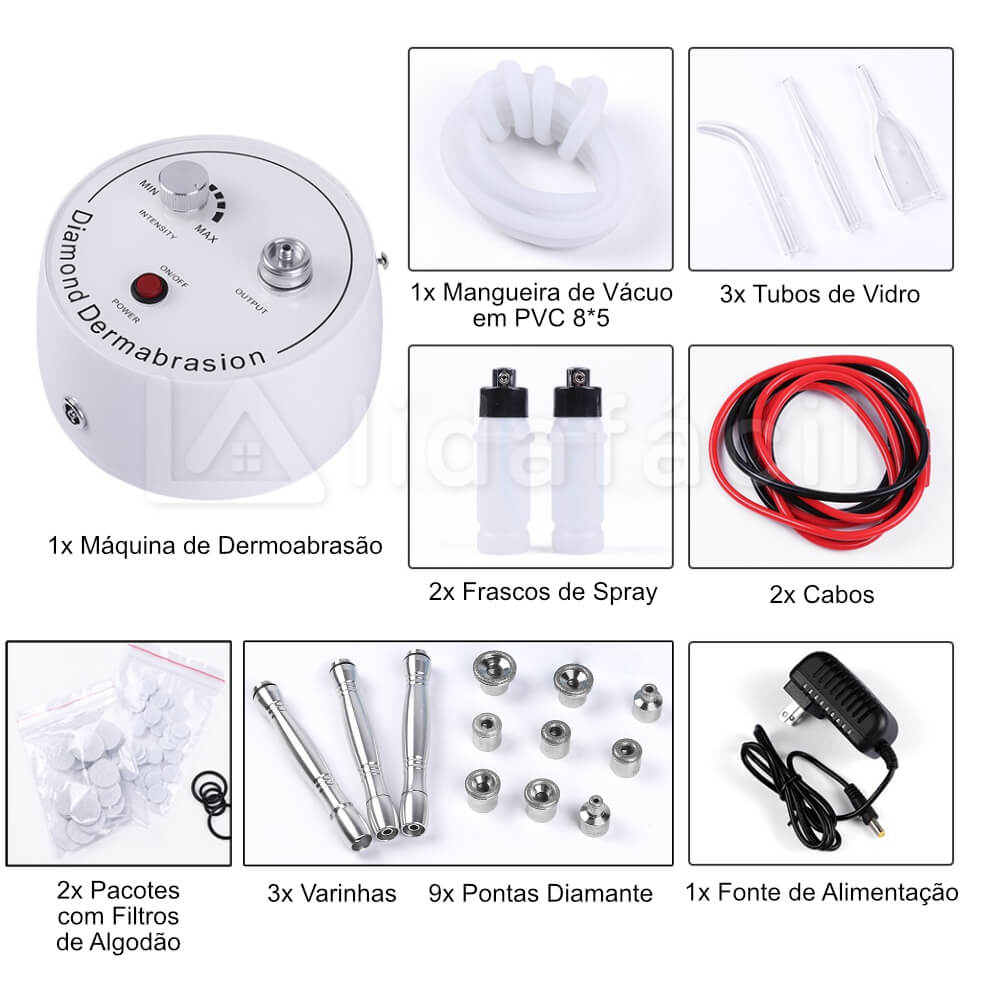 Máquina Microdermoabrasão Facial Peeling Diamante