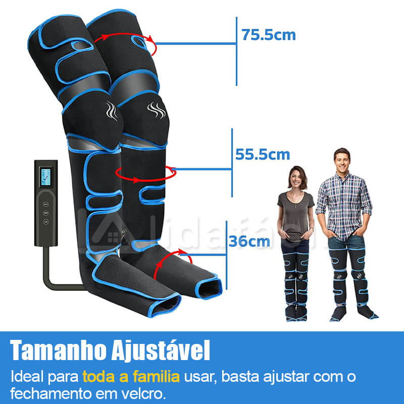 Bota de Compressão Pneumática - Recovery com Aquecimento - Sem Fio para Pernas e Pés